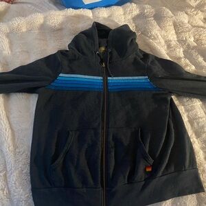 Navy Blue 5 Stripe Aviator Nation Sweater